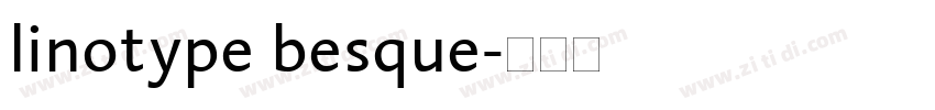 linotype besque字体转换